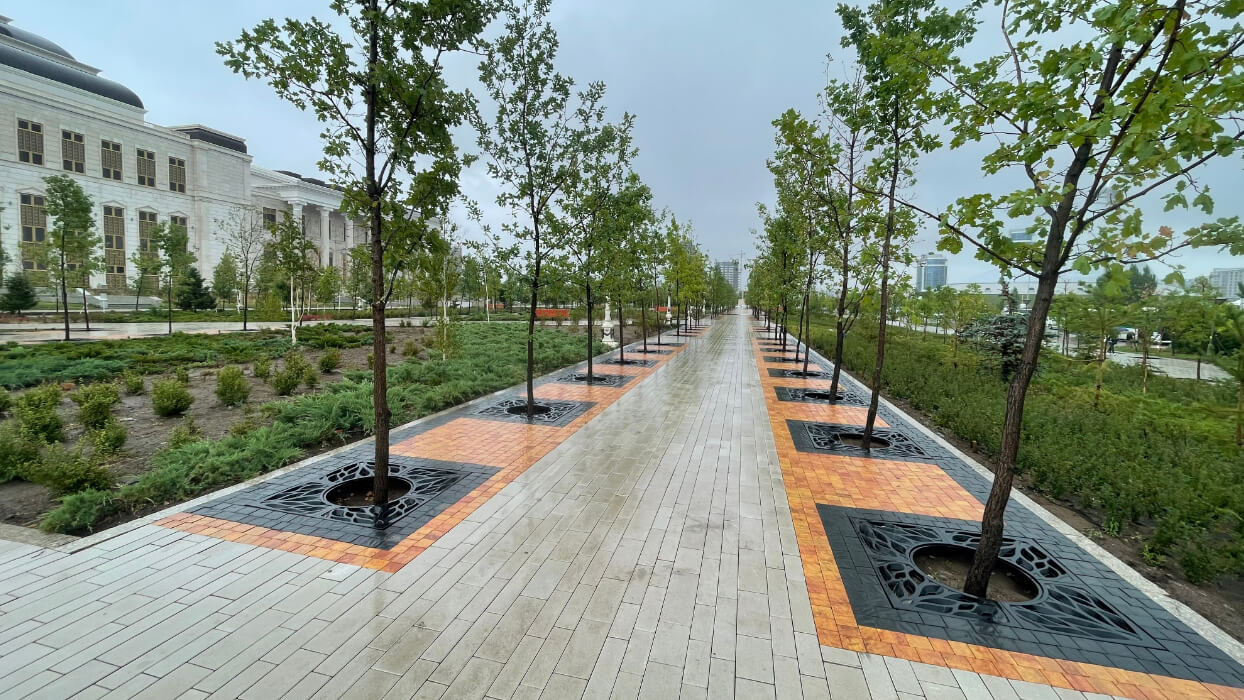 Приствольная решетка для дерева ZKING CRUST 1.2х1.2м Черная в Ижевске фото