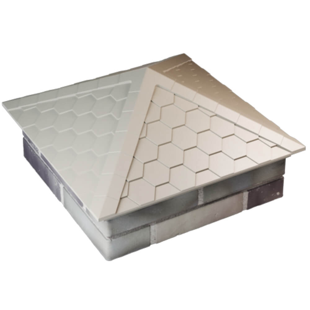 Колпак Zking Эверест Бежевый на столб 2х2 кирпича (535х535мм) Ижевск фото