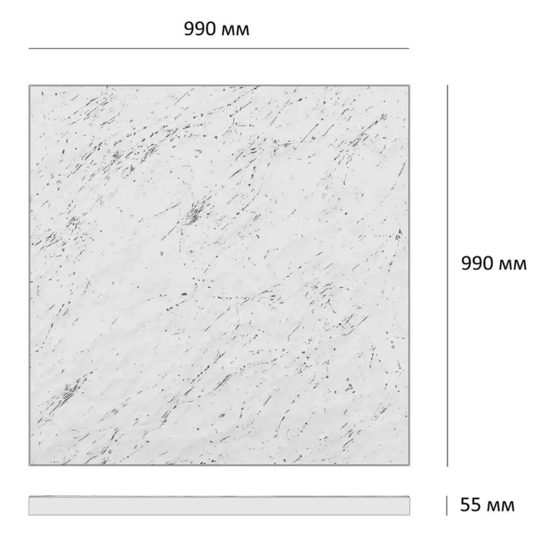 Шаговая плита STONE Светлая Галька 990х990х55мм в Ижевске фото