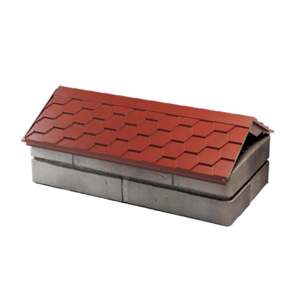 Парапет Zking Эверест Красный с посадкой на 1 кирпич (200/225/255мм) в Ижевске фото