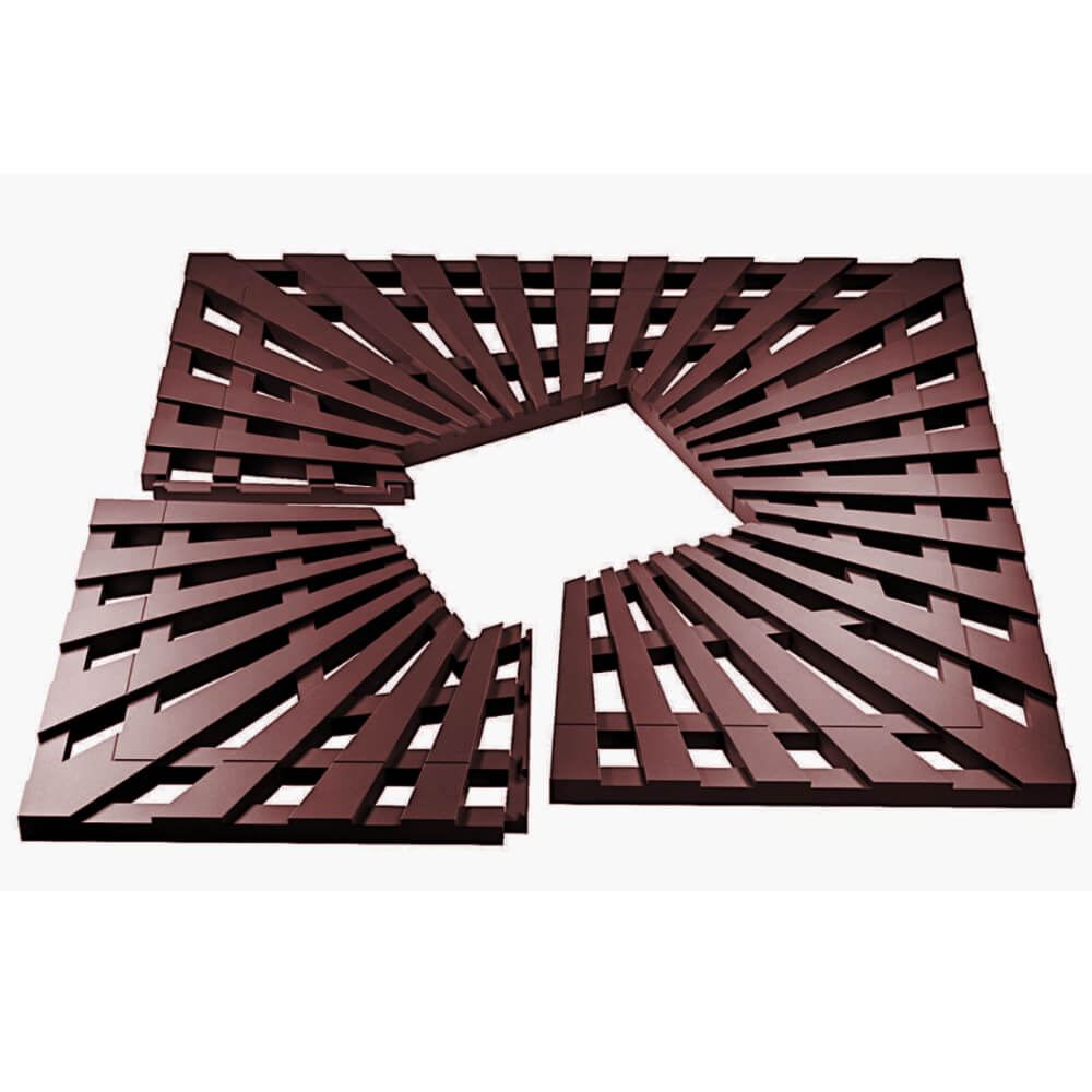 Приствольная решетка для дерева ZKING ATMOSPHERE 1.2х1.2м Коричневая в Ижевске фото