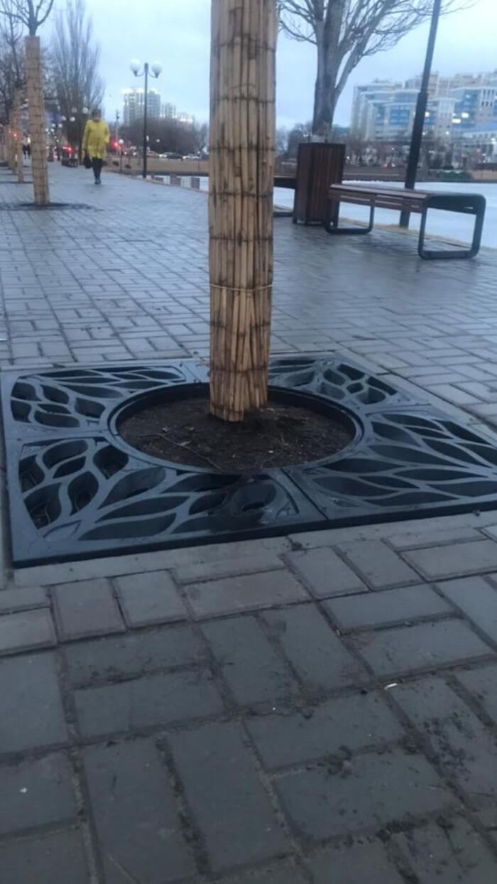 Приствольная решетка для дерева ZKING CRUST 1.2х1.2м Черная в Ижевске фото