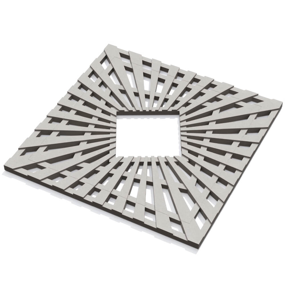 Приствольная решетка для дерева ZKING ATMOSPHERE 1.2х1.2м Бежевая в Ижевске фото