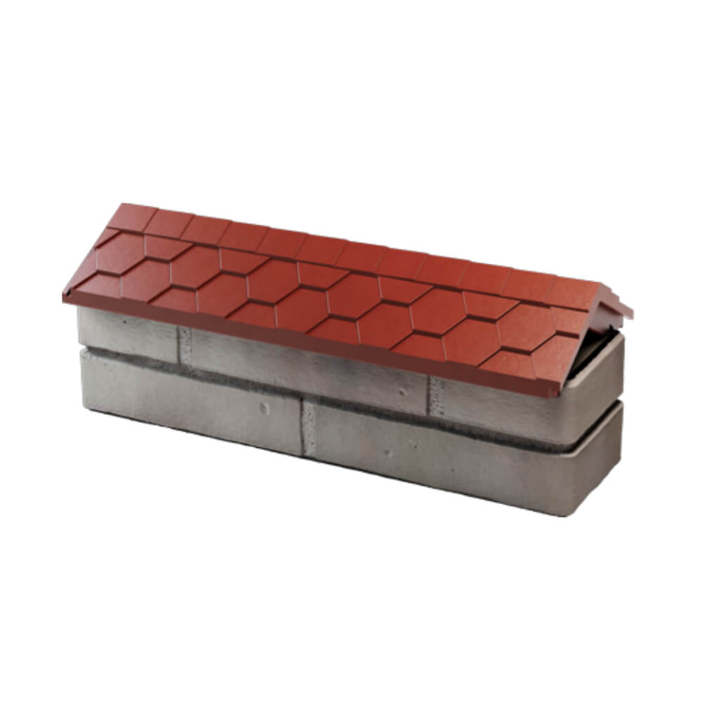 Парапет Zking Эверест Красный с посадкой на 0.5 кирпича (130мм) в Ижевске фото