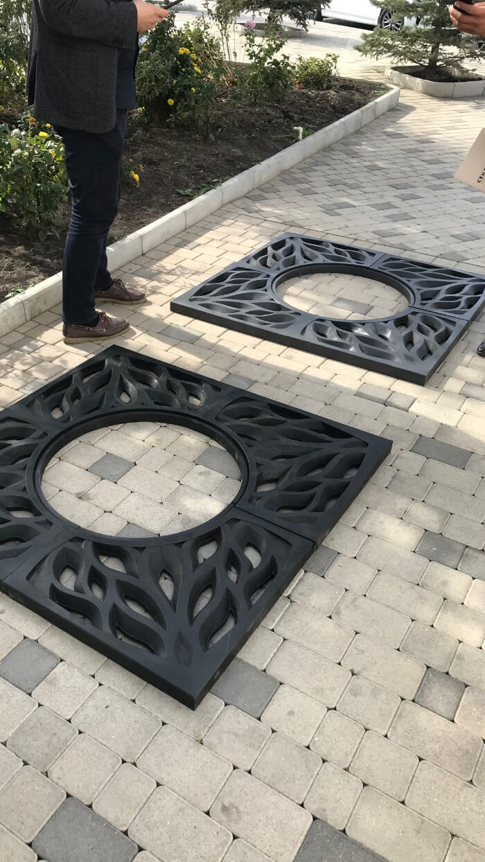 Приствольная решетка для дерева ZKING CRUST 1.2х1.2м Черная в Ижевске фото