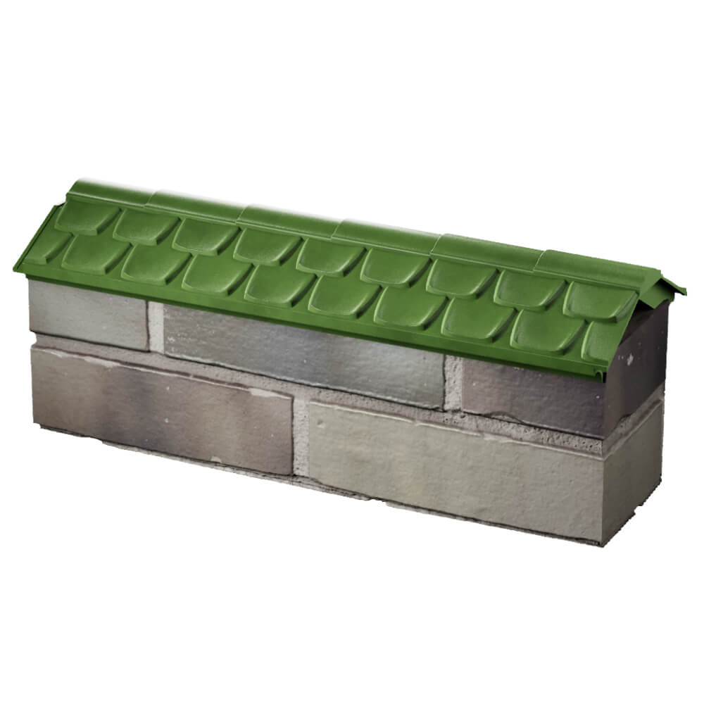 Парапет Zking Эльбрус Зеленый с посадкой на 0.5 кирпича (130мм) в Ижевске фото