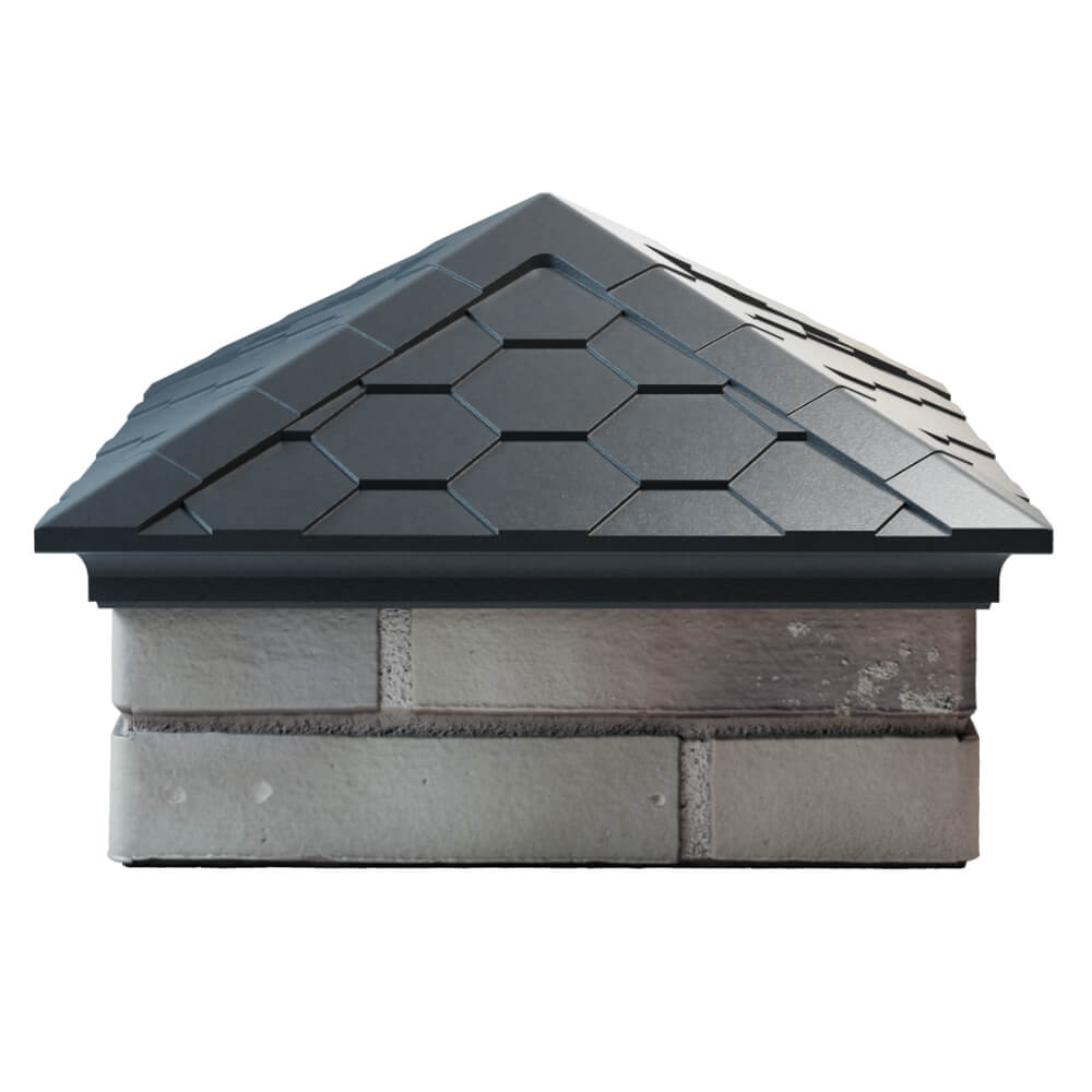 Колпак Zking Эверест Серый на столб 1.5х1.5 кирпича (390х390мм) Ижевск фото