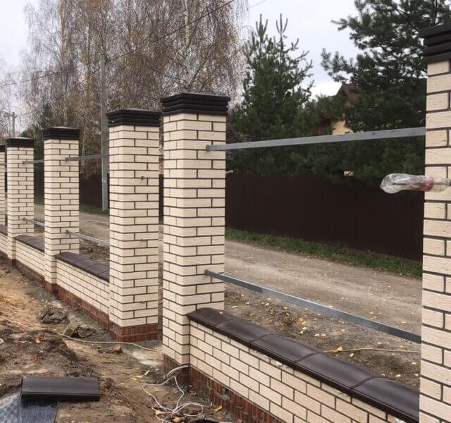 Колпак Zking Бона ХайТек Коричневый на столб 1.5х1.5 кирпича (385х385мм) в Ижевске фото