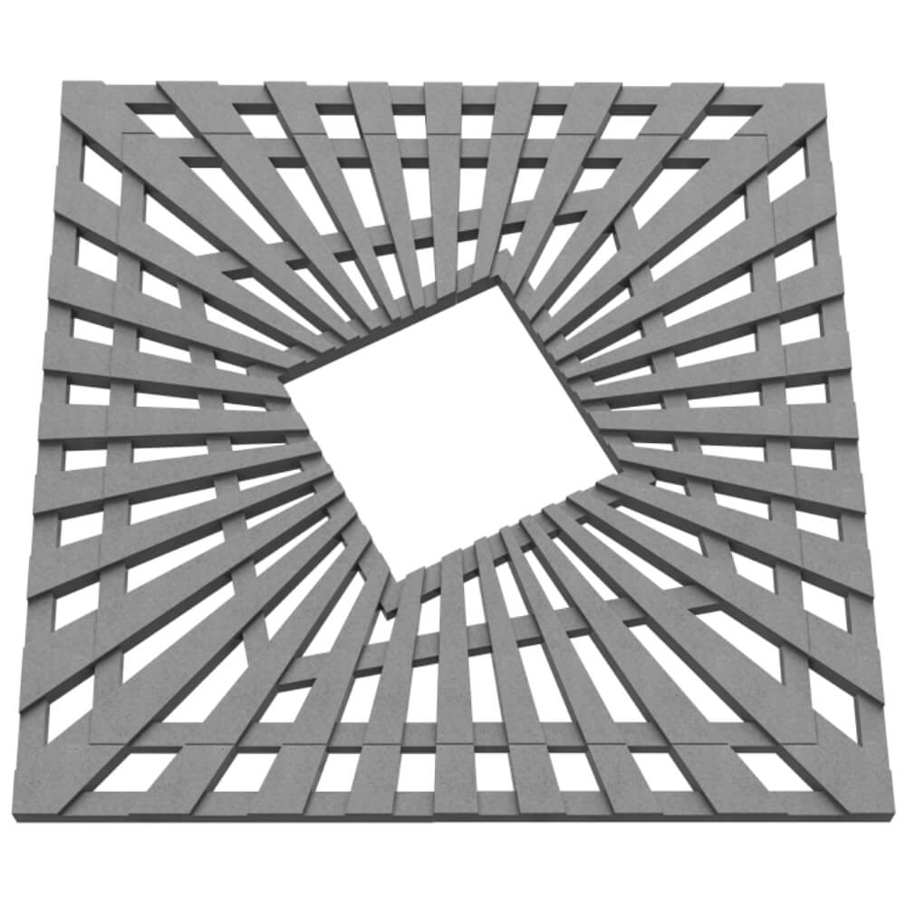 Приствольная решетка для дерева ZKING ATMOSPHERE 1.2х1.2м Серая в Ижевске фото