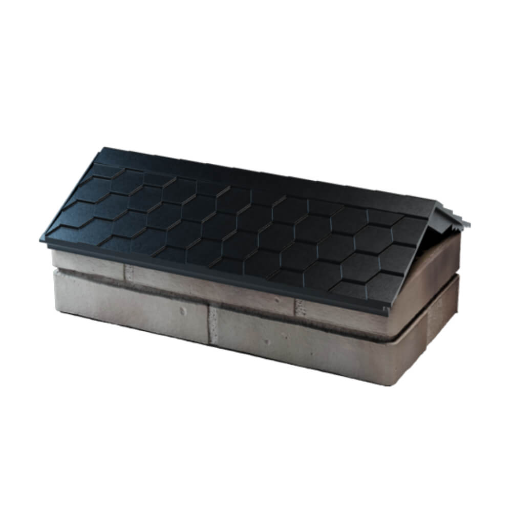 Парапет Zking Эверест Черный с посадкой на 1 кирпич (200/225/255мм) в Ижевске фото