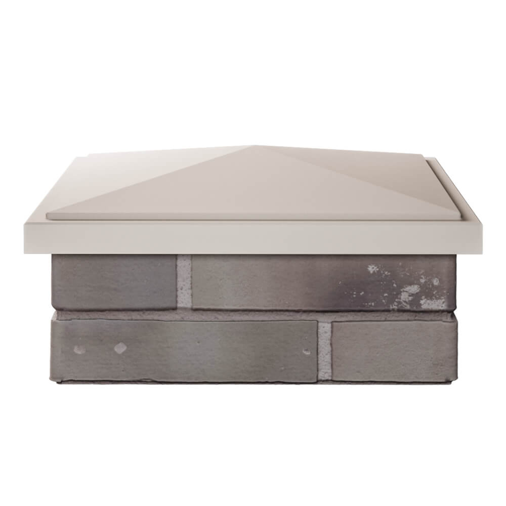 Колпак Zking БонаМоно Бежевый на столб 1.5х1.5 кирпича (385х385, 400х400мм) Ижевск фото