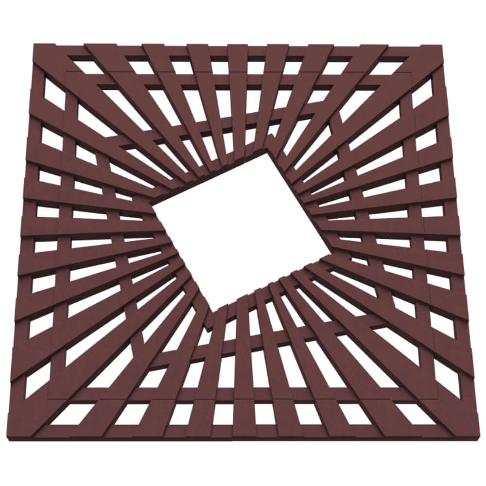 Приствольная решетка для дерева ZKING ATMOSPHERE 1.2х1.2м Коричневая в Ижевске фото