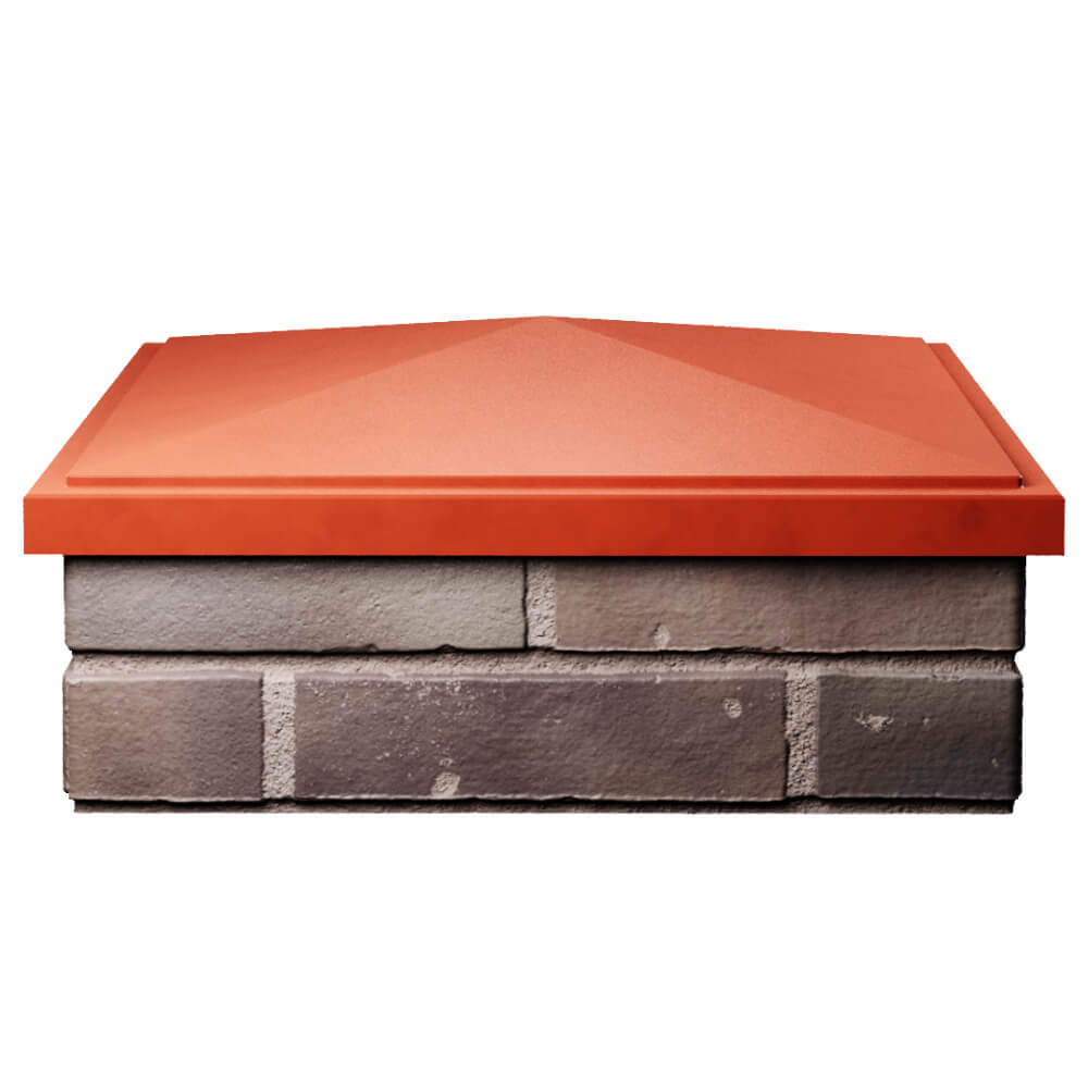 Колпак Zking БонаМоно Красный на столб 2х2 кирпича (515х515, 530х530мм) Ижевск фото