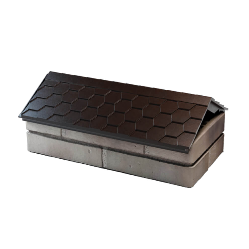 Парапет Zking Эверест Коричневый с посадкой на 1 кирпич (200/225/255мм) в Ижевске фото