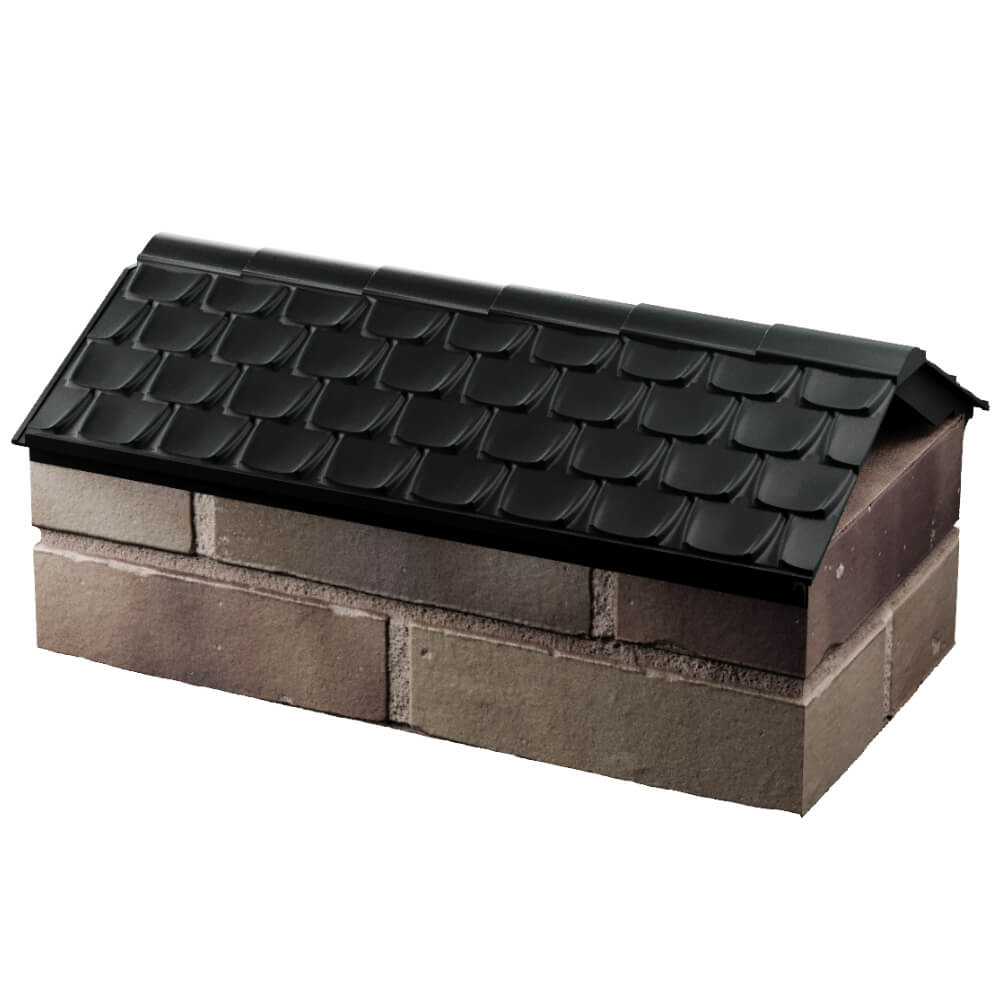 Парапет Zking Эльбрус Черный с посадкой на 1 кирпич (255мм) в Ижевске фото