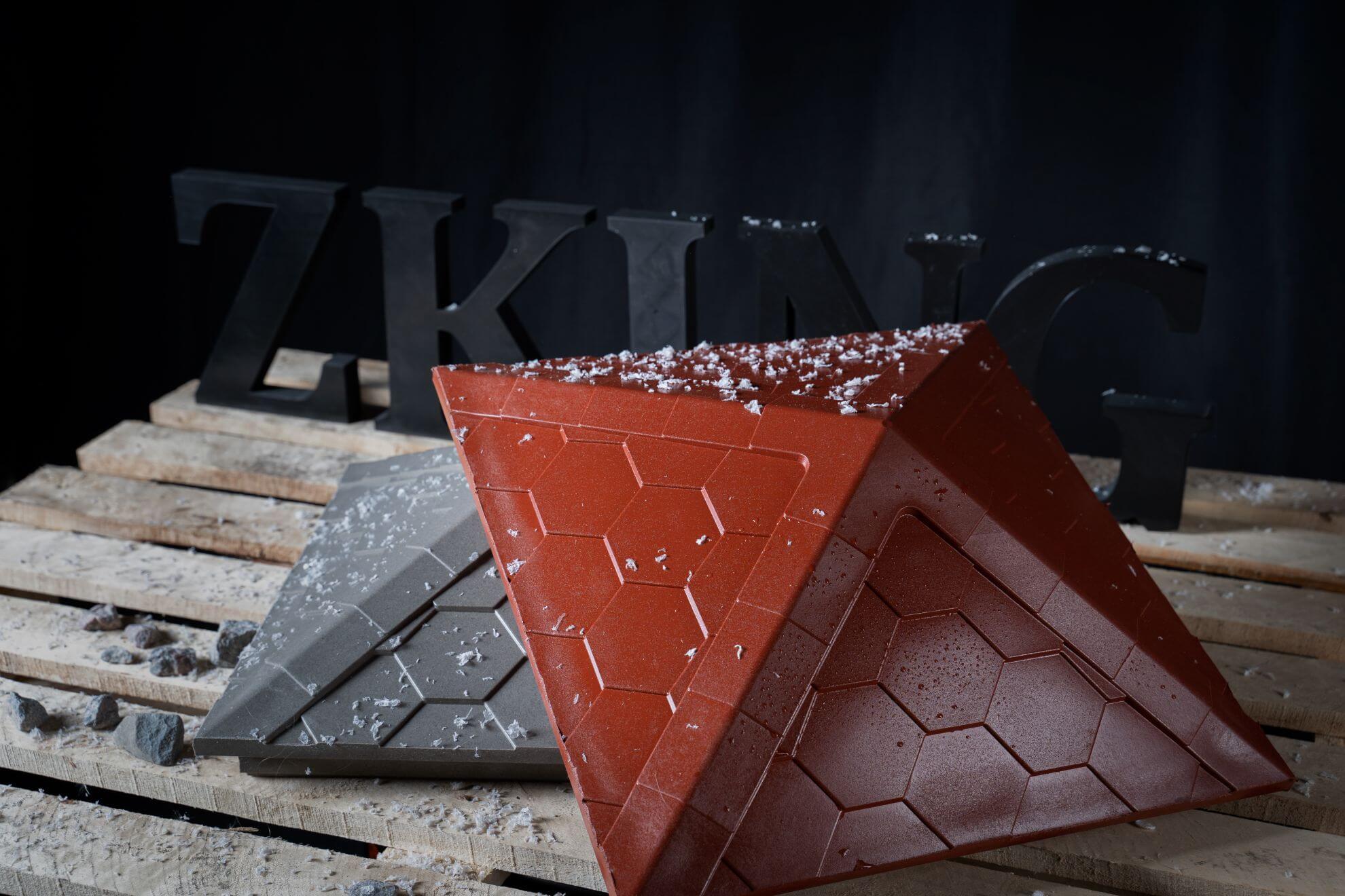 Колпак Zking Эверест Красный на столб 1.5х1.5 кирпича (390х390мм) в Ижевске фото