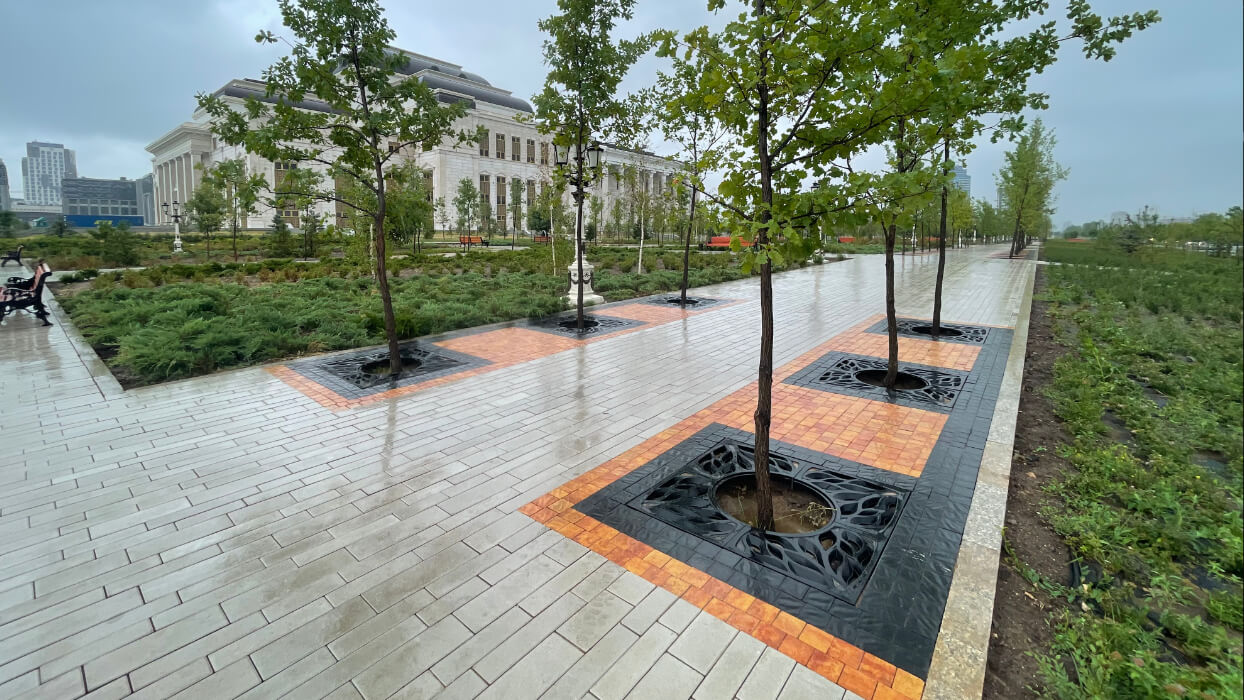 Приствольная решетка для дерева ZKING CRUST 1.2х1.2м Черная в Ижевске фото