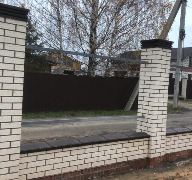 Колпак Zking Бона ХайТек Коричневый на столб 1.5х1.5 кирпича (385х385мм) в Ижевске фото