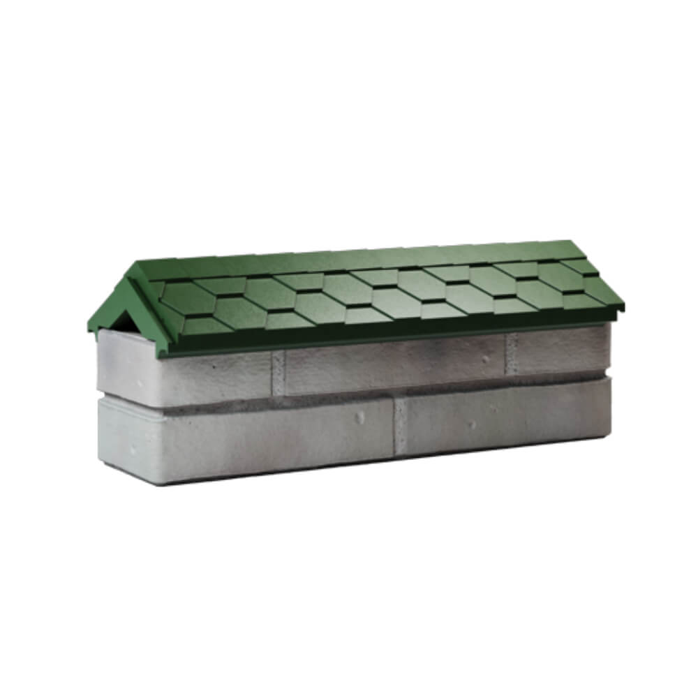 Парапет Zking Эверест Зеленый с посадкой на 0.5 кирпича (130мм) Ижевск фото