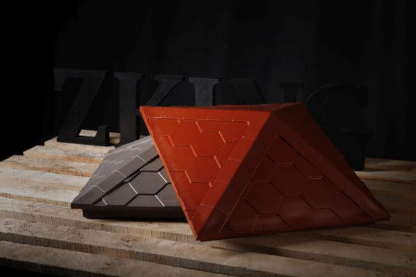 Колпак Zking Эверест Красный на столб 1.5х1.5 кирпича (390х390мм) в Ижевске фото