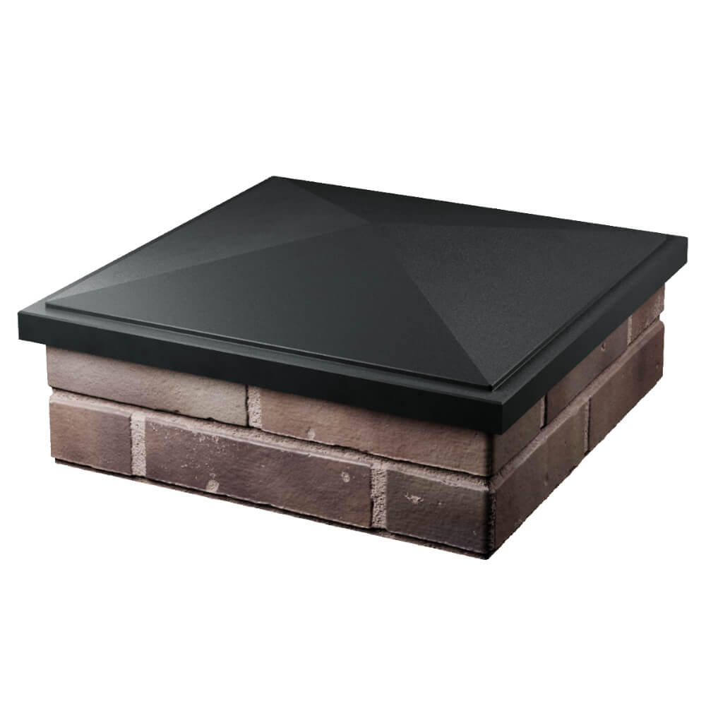 Колпак Zking БонаМоно Черный на столб 2х2 кирпича (515х515, 530х530мм) в Ижевске фото