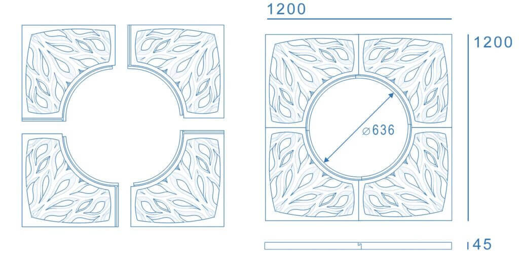 Приствольная решетка для дерева ZKING CRUST 1.2х1.2м Черная в Ижевске фото