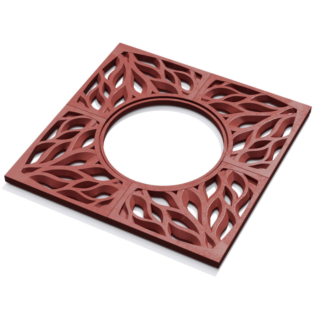 Приствольная решетка для дерева ZKING CRUST 1.2х1.2м Красная в Ижевске фото