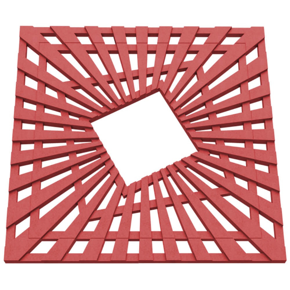 Приствольная решетка для дерева ZKING ATMOSPHERE 1.2х1.2м Красная в Ижевске фото