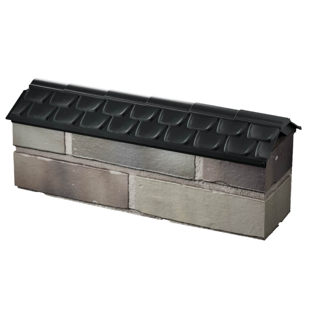 Парапет Zking Эльбрус Черный с посадкой на 0.5 кирпича (130мм) в Ижевске фото