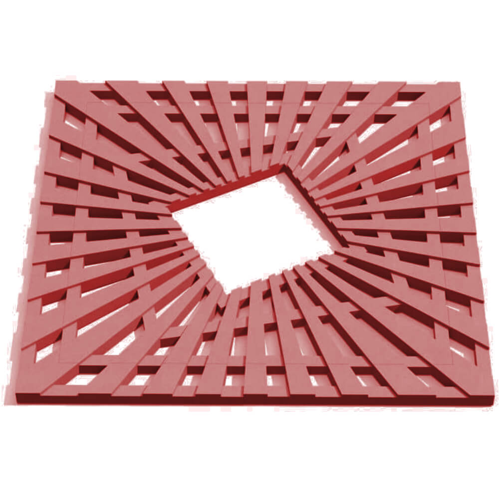 Приствольная решетка для дерева ZKING ATMOSPHERE 1.2х1.2м Красная Ижевск фото