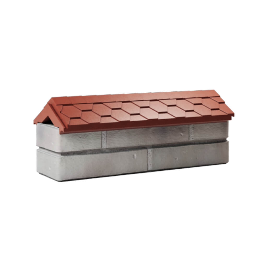 Парапет Zking Эверест Красный с посадкой на 0.5 кирпича (130мм) Ижевск фото