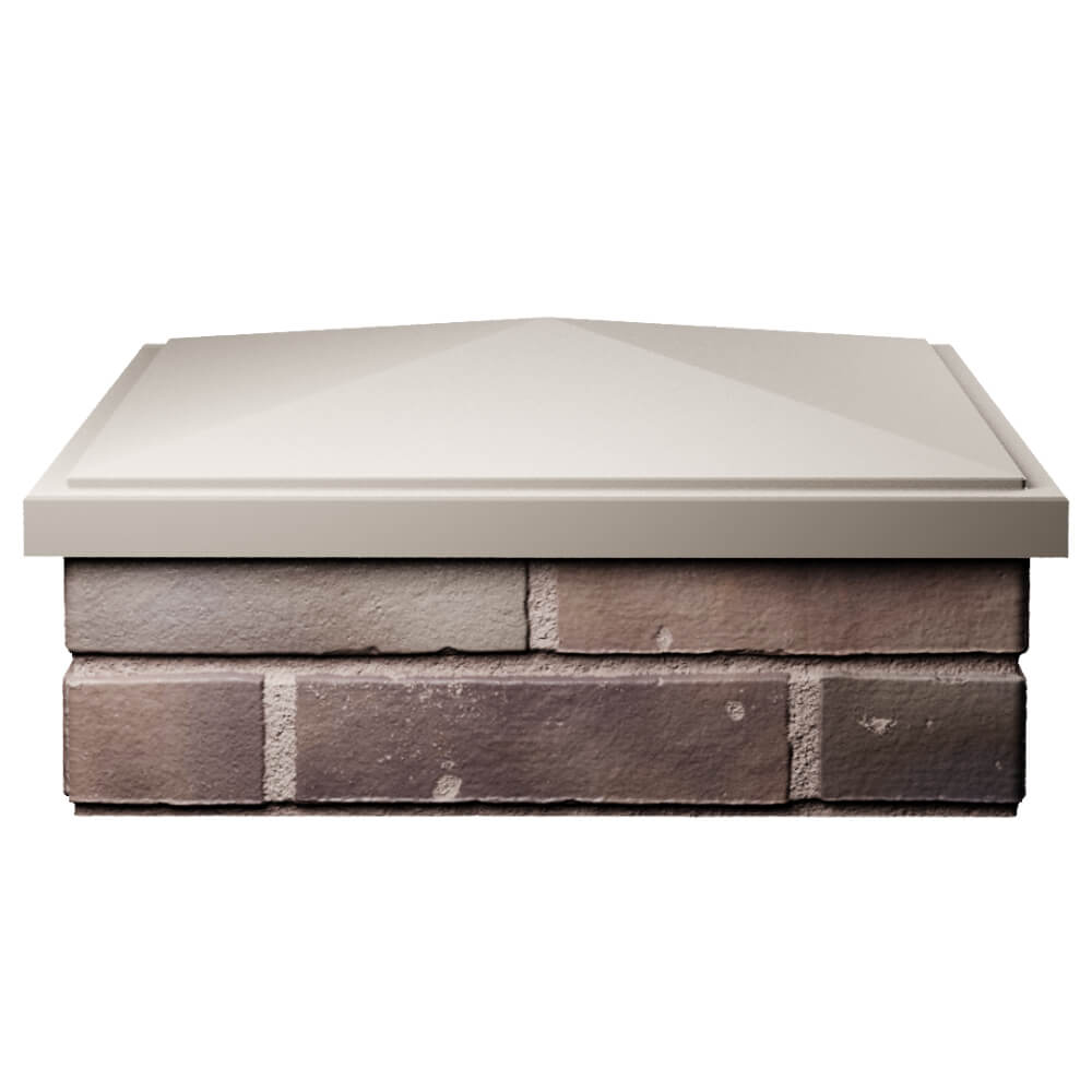 Колпак Zking БонаМоно Бежевый на столб 2х2 кирпича (515х515, 530х530мм) Ижевск фото