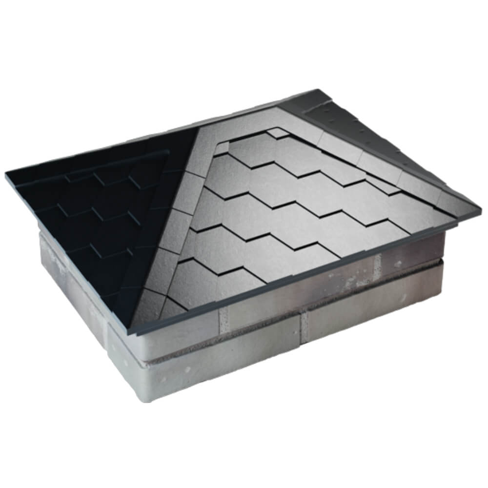 Колпак Zking Эверест Черный на столб 2х1.5 кирпича (520х390мм) Ижевск фото