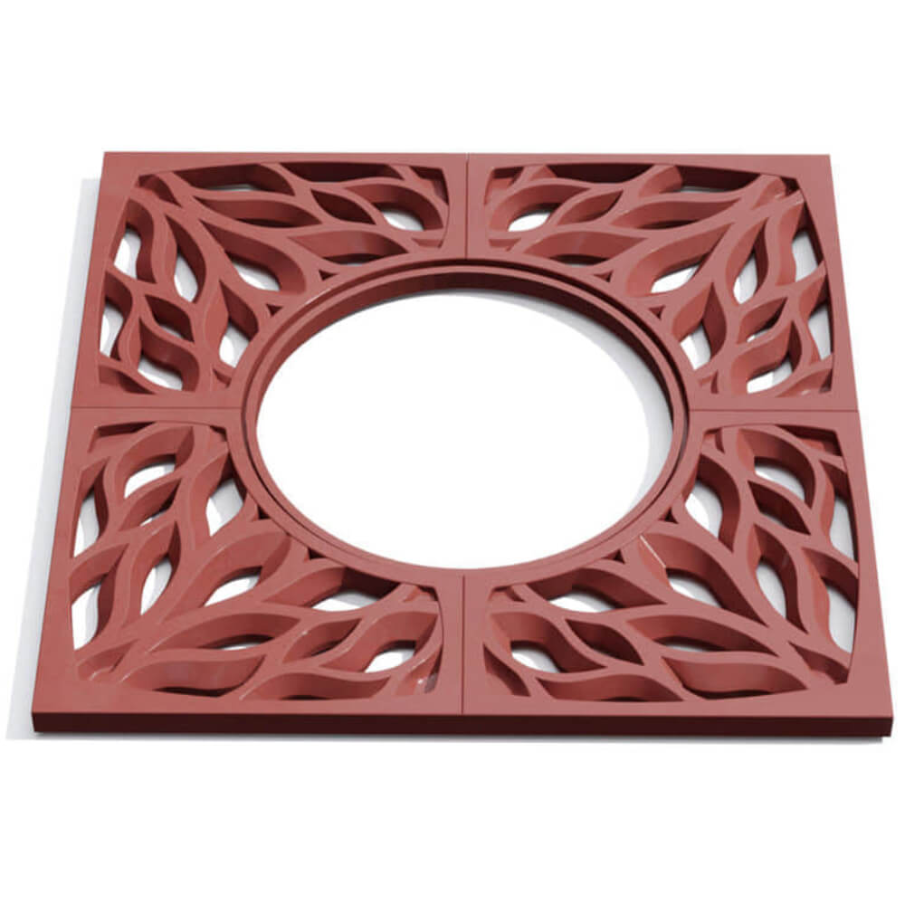 Приствольная решетка для дерева ZKING CRUST 1.2х1.2м Красная Ижевск фото