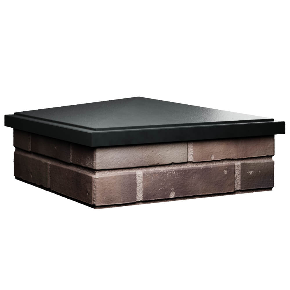 Колпак Zking БонаМоно Черный на столб 2х2 кирпича (515х515, 530х530мм) в Ижевске фото