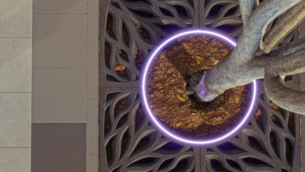 Приствольная решетка для дерева ZKING CRUST 1.2х1.2м Черная в Ижевске фото