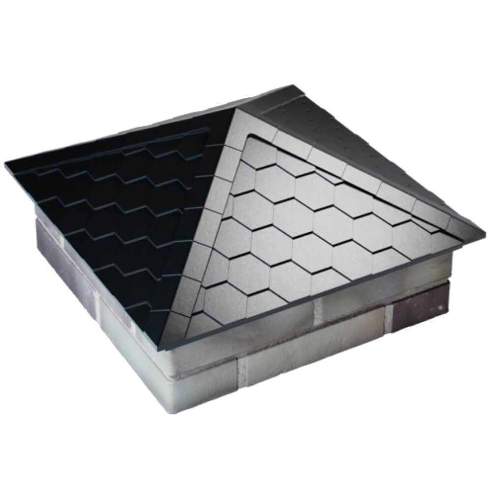 Колпак Zking Эверест Черный на столб 2х2 кирпича (535х535мм) Ижевск фото