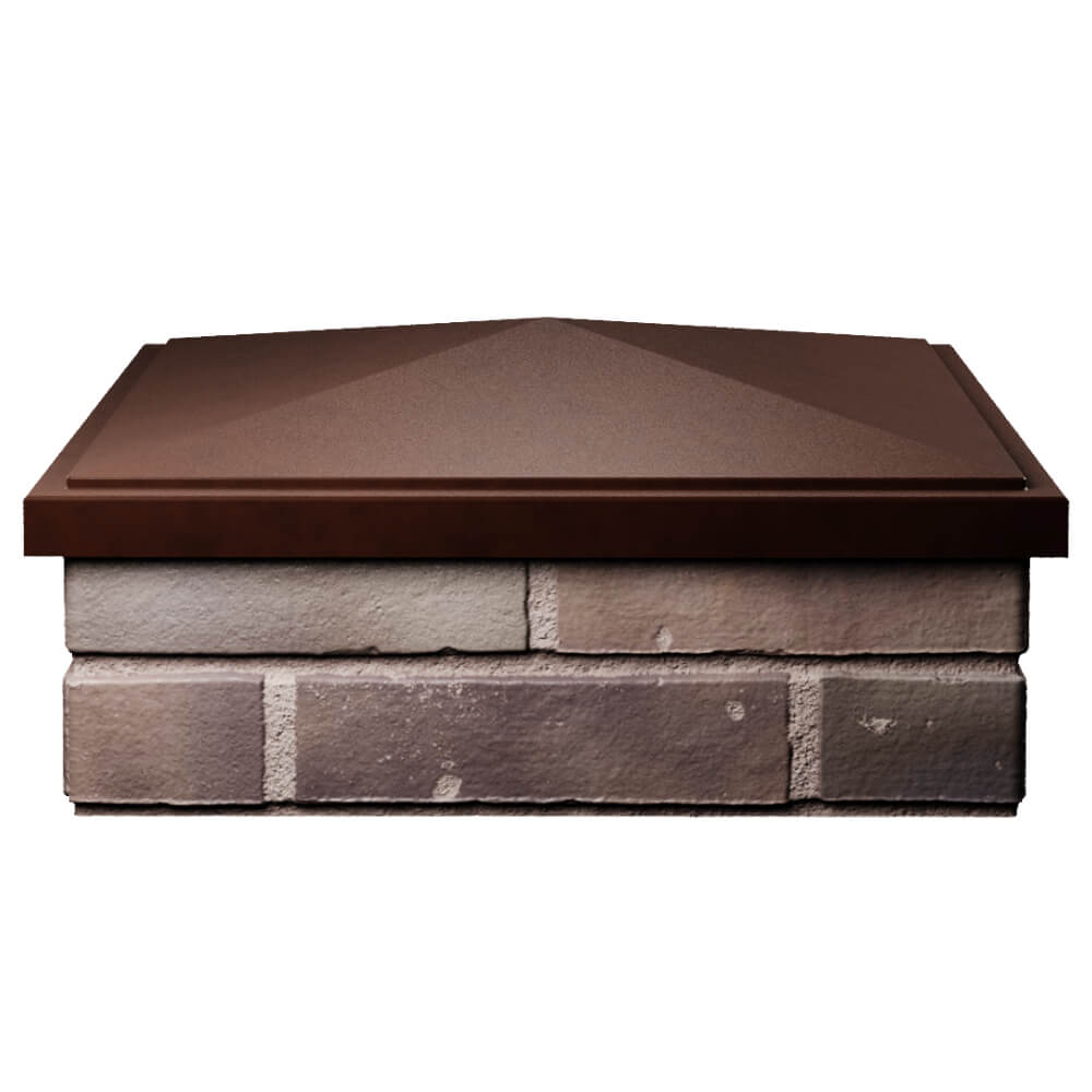Колпак Zking БонаМоно Коричневый на столб 2х2 кирпича (515х515, 530х530мм) Ижевск фото