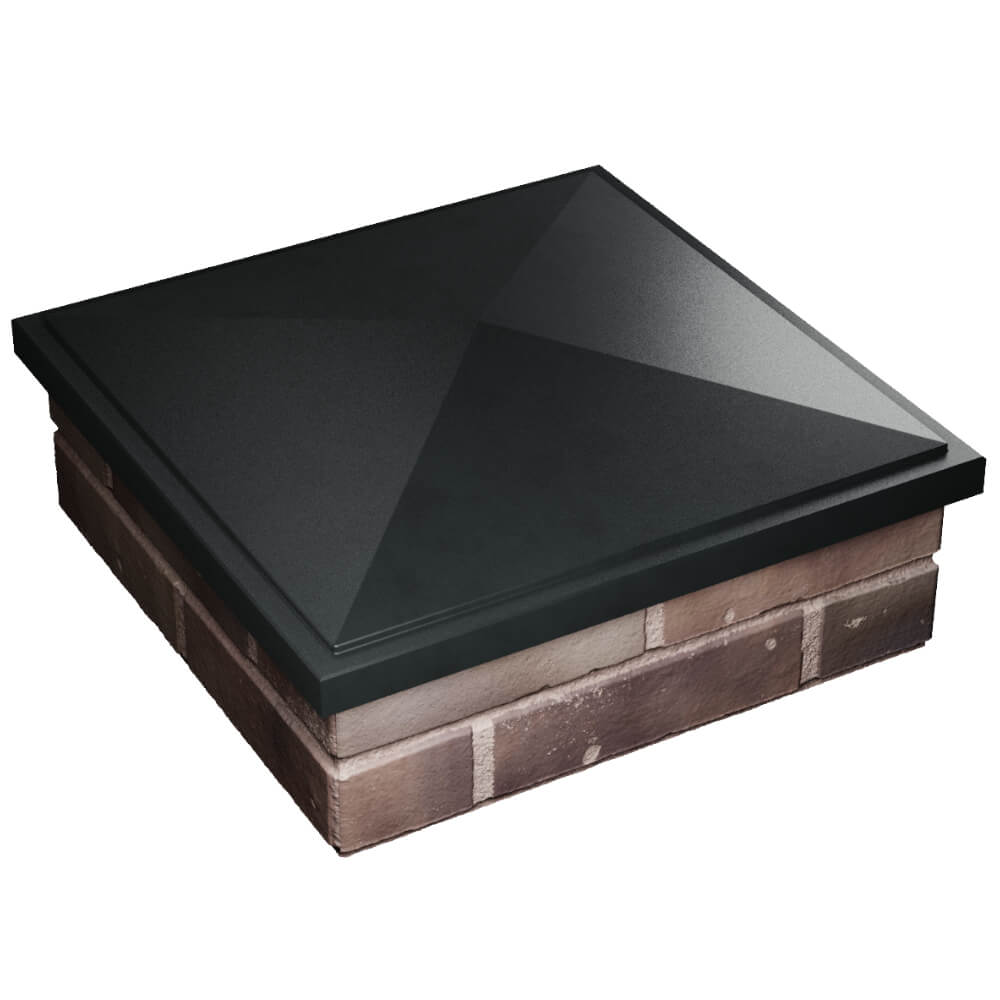 Колпак Zking БонаМоно Черный на столб 2х2 кирпича (515х515, 530х530мм) в Ижевске фото