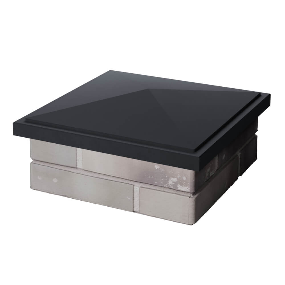 Колпак Zking БонаМоно Серый на столб 1.5х1.5 кирпича (385х385, 400х400мм) в Ижевске фото