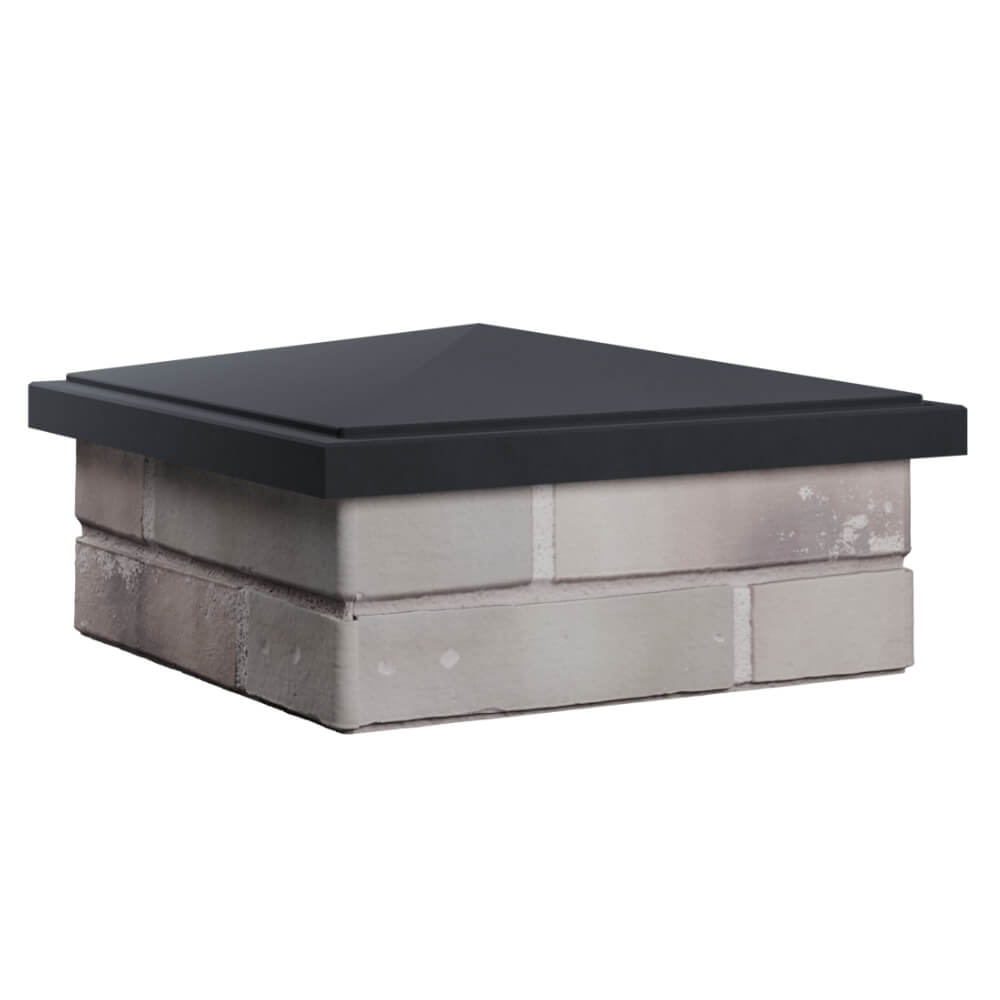 Колпак Zking БонаМоно Серый на столб 1.5х1.5 кирпича (385х385, 400х400мм) в Ижевске фото