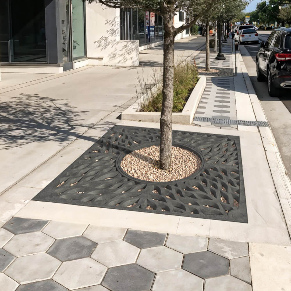 Приствольная решетка для дерева ZKING CRUST 2х2м Черная в Ижевске фото