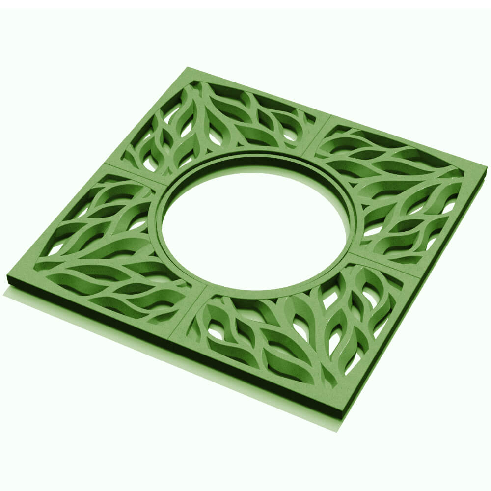 Приствольная решетка для дерева ZKING CRUST 1.2х1.2м Зеленая в Ижевске фото