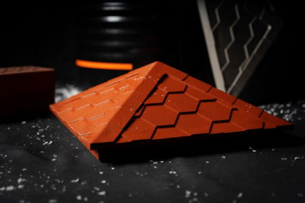 Колпак Zking Эверест Красный на столб 1.5х1.5 кирпича (390х390мм) в Ижевске фото