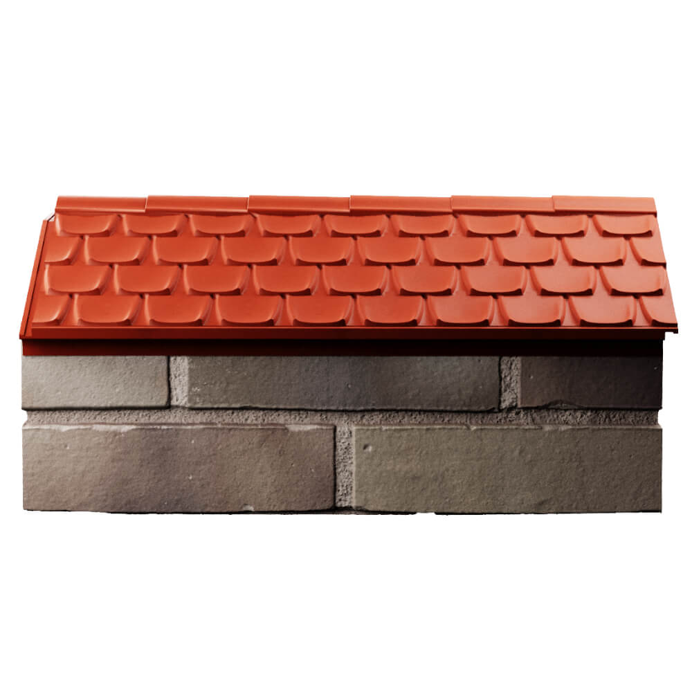 Парапет Zking Эльбрус Красный с посадкой на 1 кирпич (255мм) в Ижевске фото